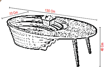Ovaler Couchtisch in herausragendem Design für ein stylishes und modernes Wohnzimmer