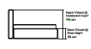 Flexy Einzel-Polsterbett-Set; Matratze, Polsterkopf; modern; verschiedene Maße & Farben