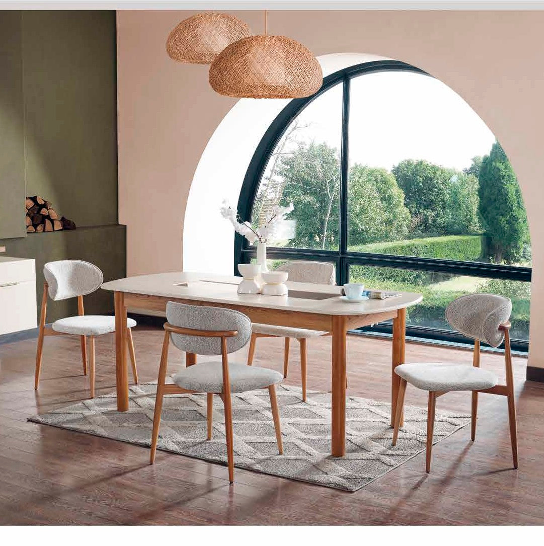 Melodie Esszimmer, Modern, Holzdetails, auch Couchtisch und TV-Schrank