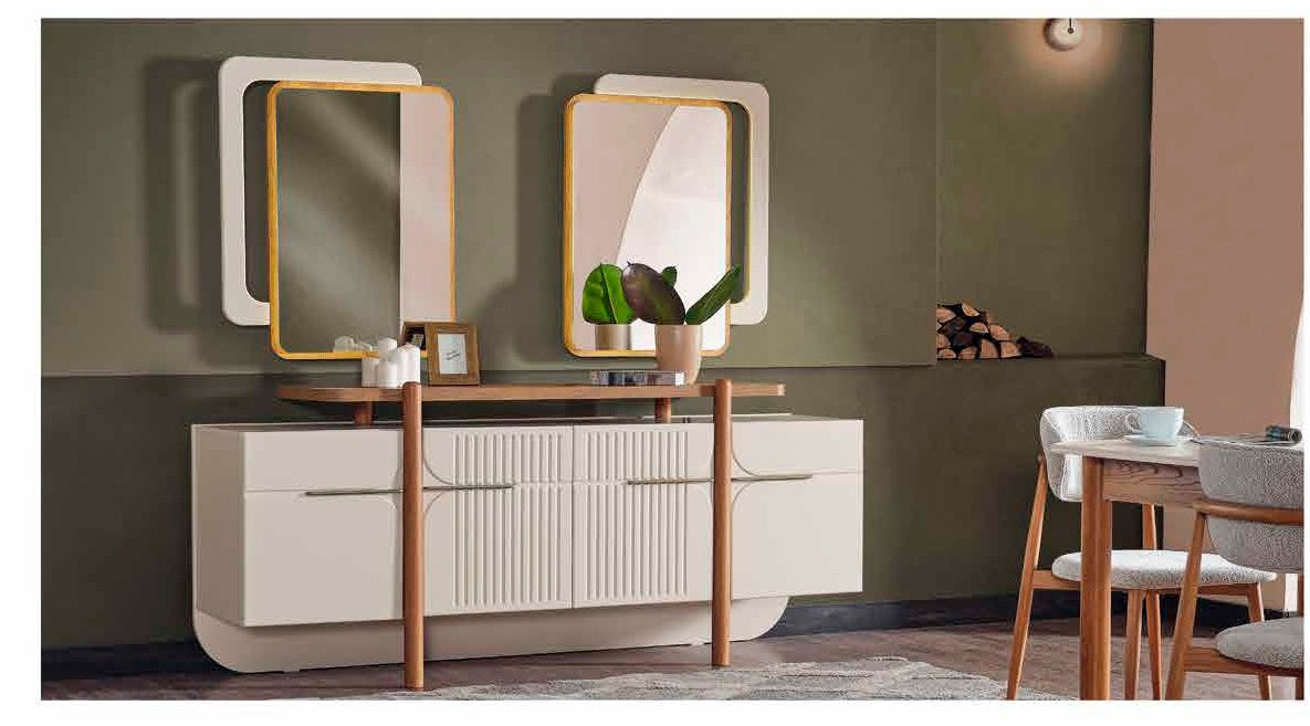 Melodie Esszimmer, Modern, Holzdetails, auch Couchtisch und TV-Schrank