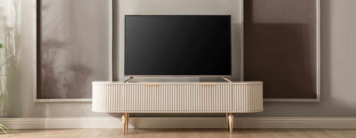 Roma Esszimmer, luxuriös, goldene Details, Muschel-Design , auch Couchtisch und TV-Schrank