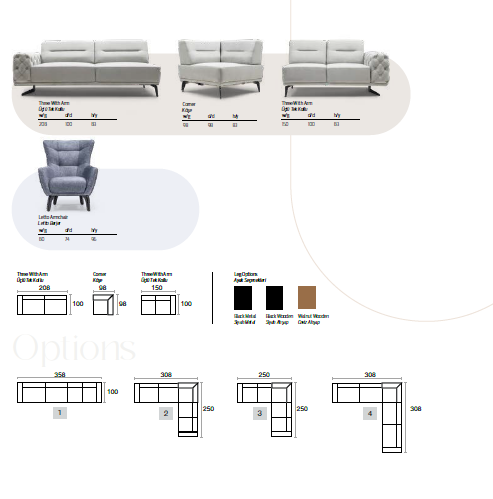 Letto-Ecksofa; modern, elegant und hochwertig