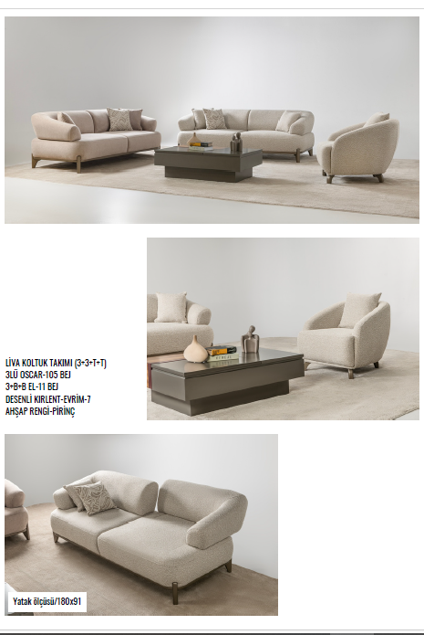 Liva-Sofagarnitur; modern, Holzfüße, Schlicht, Beine aus Massivholz, verstellbarer Rücken