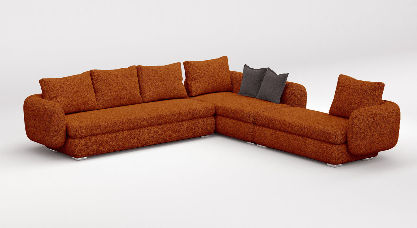 Bonita Ecksofa mit einer Mehrzweck-Ottomane