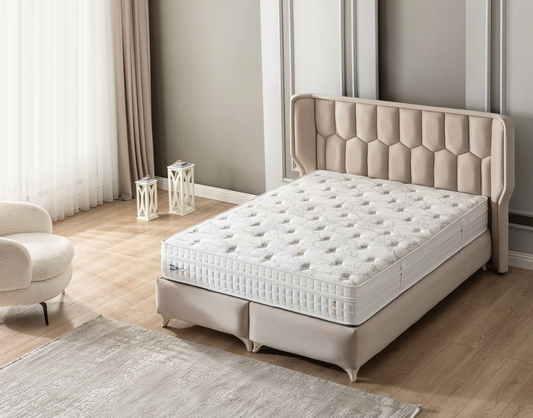 Luxury Polsterbett-Set; Matratze, Polsterkopf; verschiedene Maße & Farben