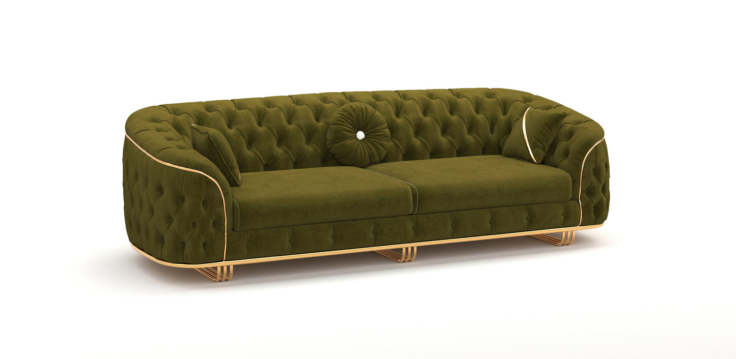 Schiff-Sofa-Garnitur 331- 2x3-Sitzer & 1xSessel