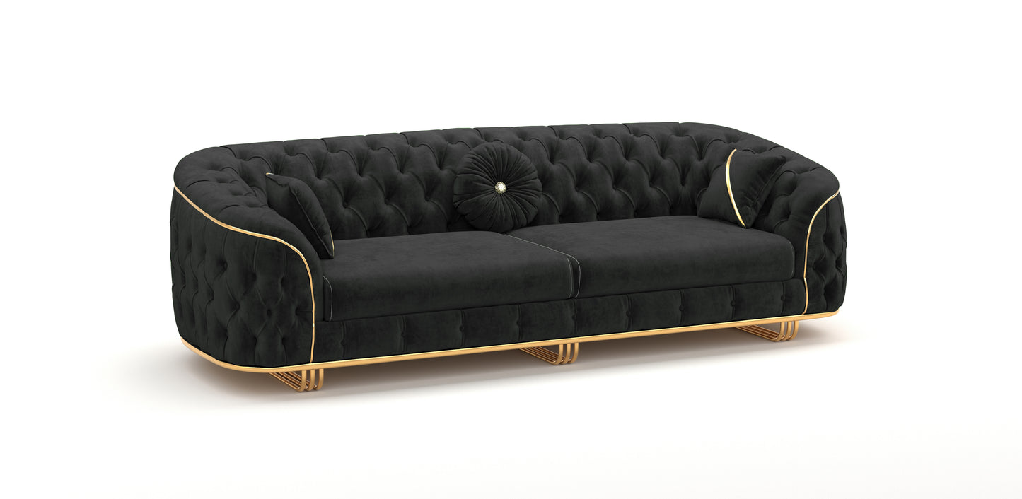 Schiff-Sofa-Garnitur 331- 2x3-Sitzer & 1xSessel