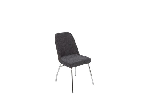 Sude-Polsterstuhl 6-er Set; minimalistisches modernes Design; 4 metallen Beinen