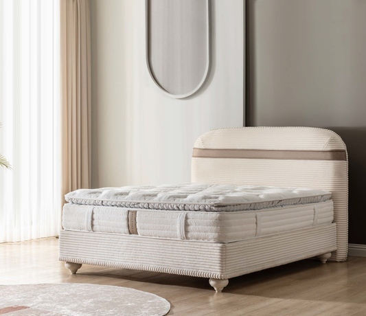 Dolce Polsterbett-Set; Matratze, Polsterkopf; Velours; verschiedene Maße & Farben