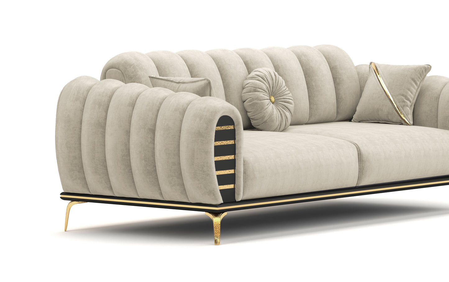 Zen-Sofa-Garnitur 321- 1x3-Sitzer & 1x 2-Sitzer & 1xSessel