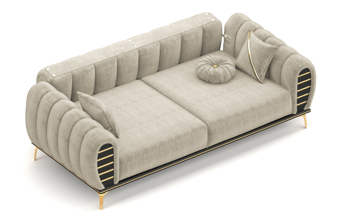 Zen-Sofa-Garnitur 321- 1x3-Sitzer & 1x 2-Sitzer & 1xSessel