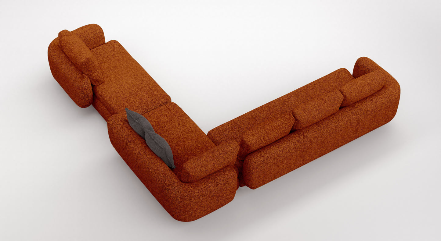Bonita Ecksofa mit einer Mehrzweck-Ottomane