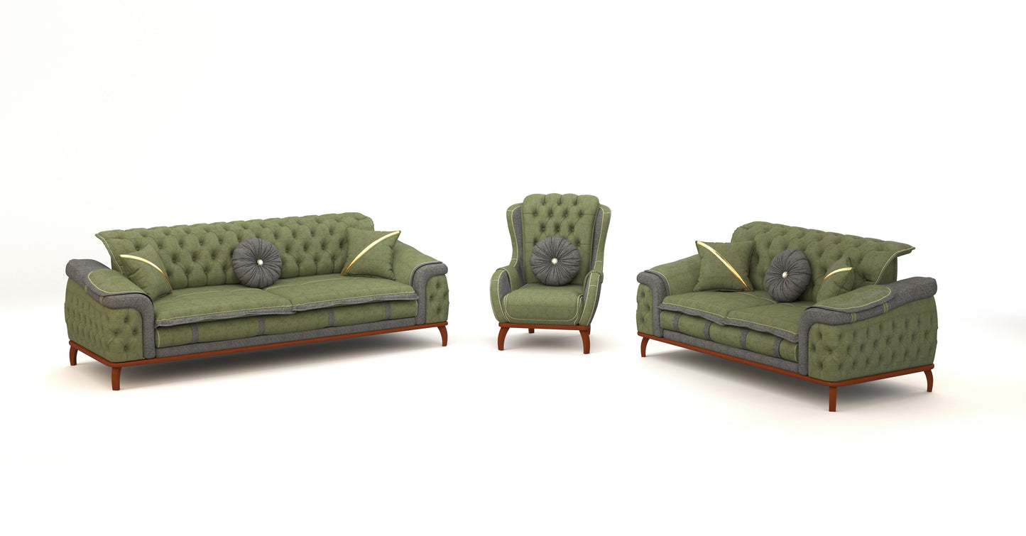 Rhodos-Sofa-Garnitur 3311- 2x3-Sitzer & 2xSessel