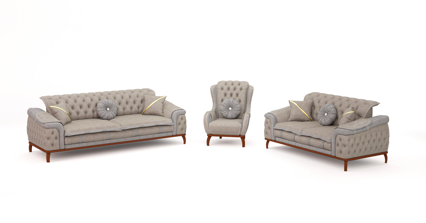 Rhodos-Sofa-Garnitur 3311- 2x3-Sitzer & 2xSessel