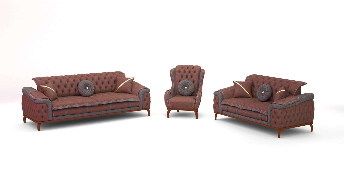 Rhodos-Sofa-Garnitur 3311- 2x3-Sitzer & 2xSessel