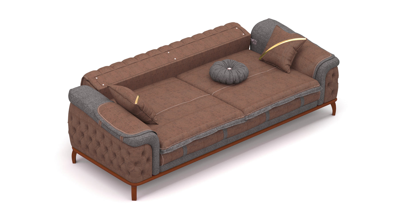 Rhodos-Sofa-Garnitur 3311- 2x3-Sitzer & 2xSessel