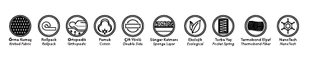 Nothern Polsterbett-Set; Matratze, Polsterkopf; modern; Bubble; verschiedene Maße & Farben