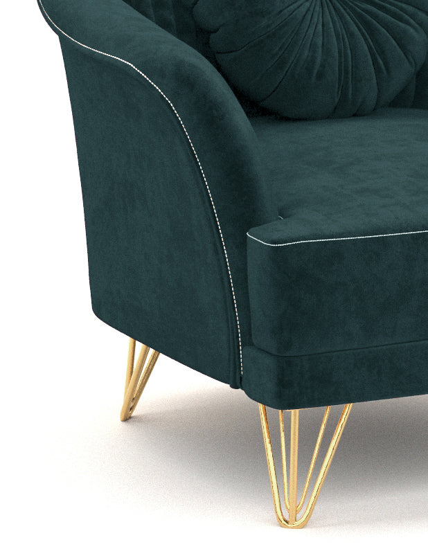 Channel-Sofa-Garnitur 321- 1x3-Sitzer & 1x 2-Sitzer & 1xSessel