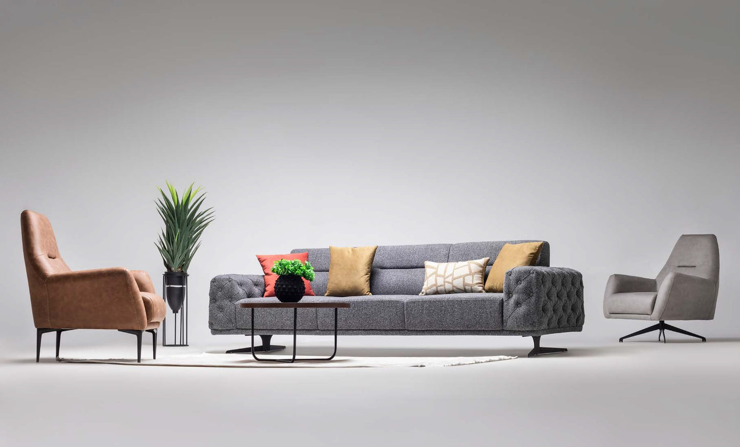 Letto-Sofagarnitur; modern, elegant und hochwertig