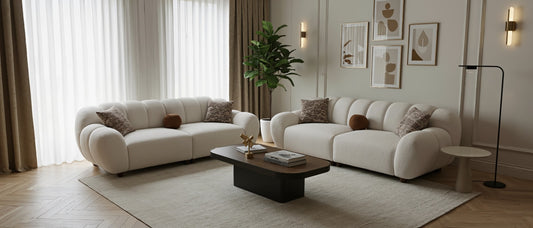 Bolivia-Sofagarnitur; modern, Bubble, Holzfüße, Gemütlich