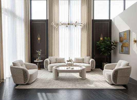 Vogue-Sofagarnitur; modern, verstellbarer Rücken