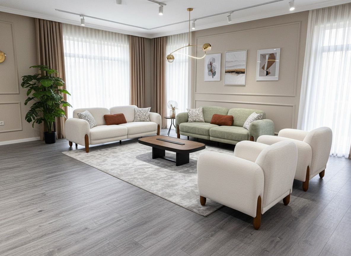 Polo-Sofagarnitur; Bohem-stil, Verstellbarer Rücken