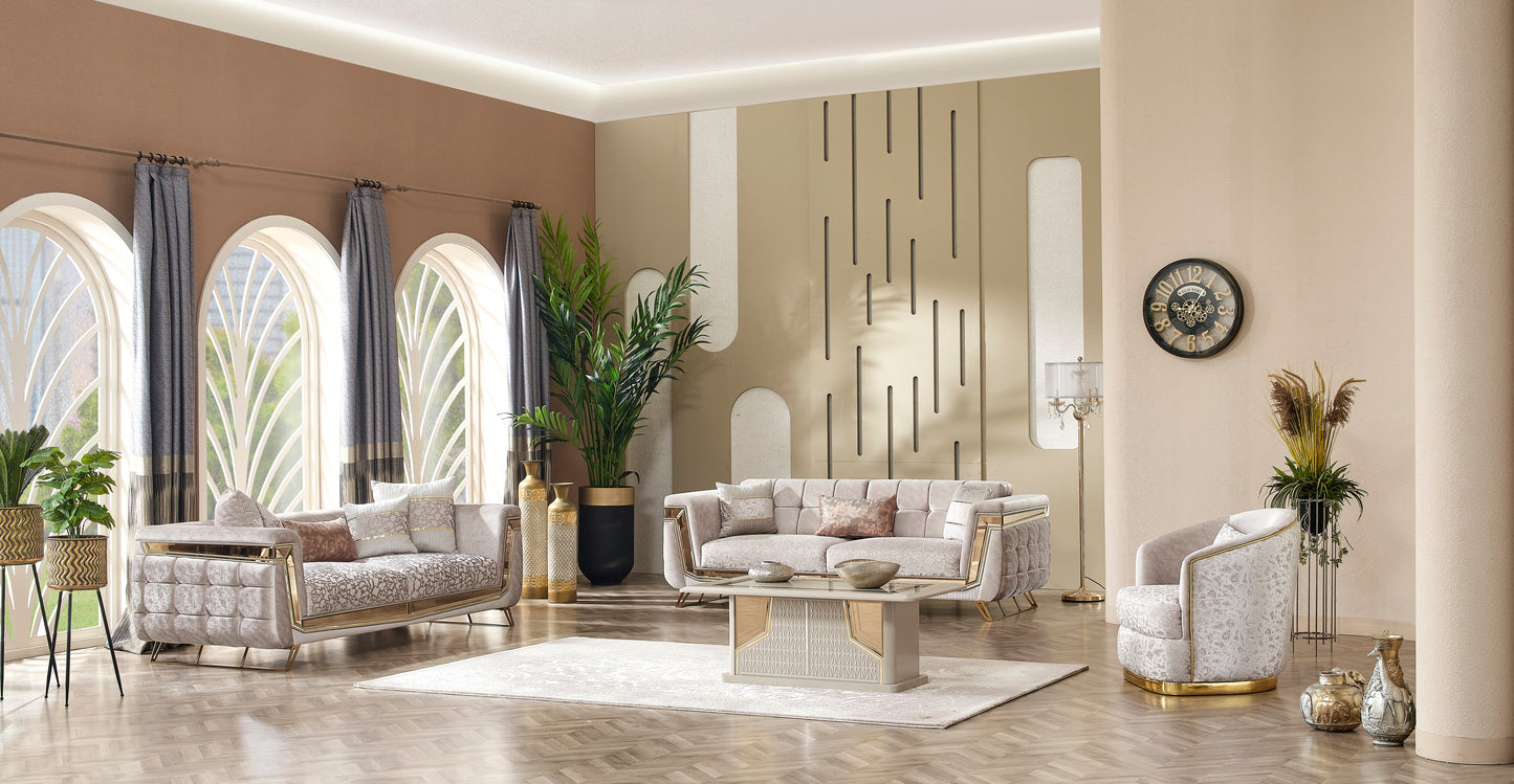 Milano-Sofagarnitur; luxuriöses Design in neo-klassischem Stil; hochwertig und edel