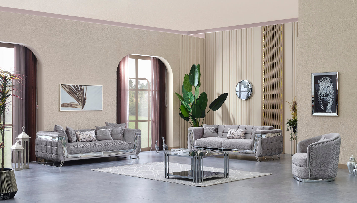 Milano-Sofagarnitur; luxuriöses Design in neo-klassischem Stil; hochwertig und edel
