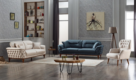 Prada-Garnitur 321; 3-Sitzer, 2-Sitzer & Sessel