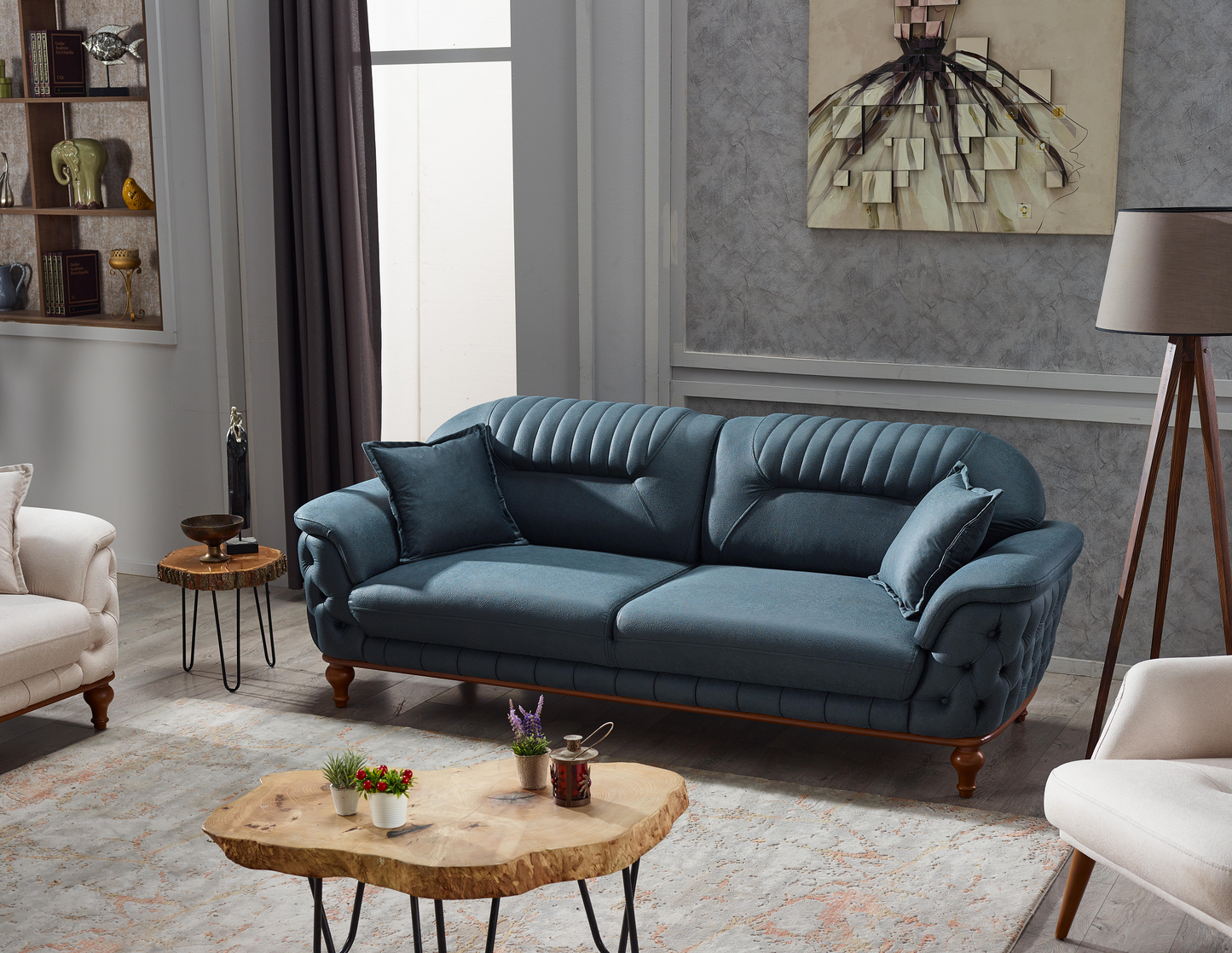 Prada-Garnitur 321; 3-Sitzer, 2-Sitzer & Sessel