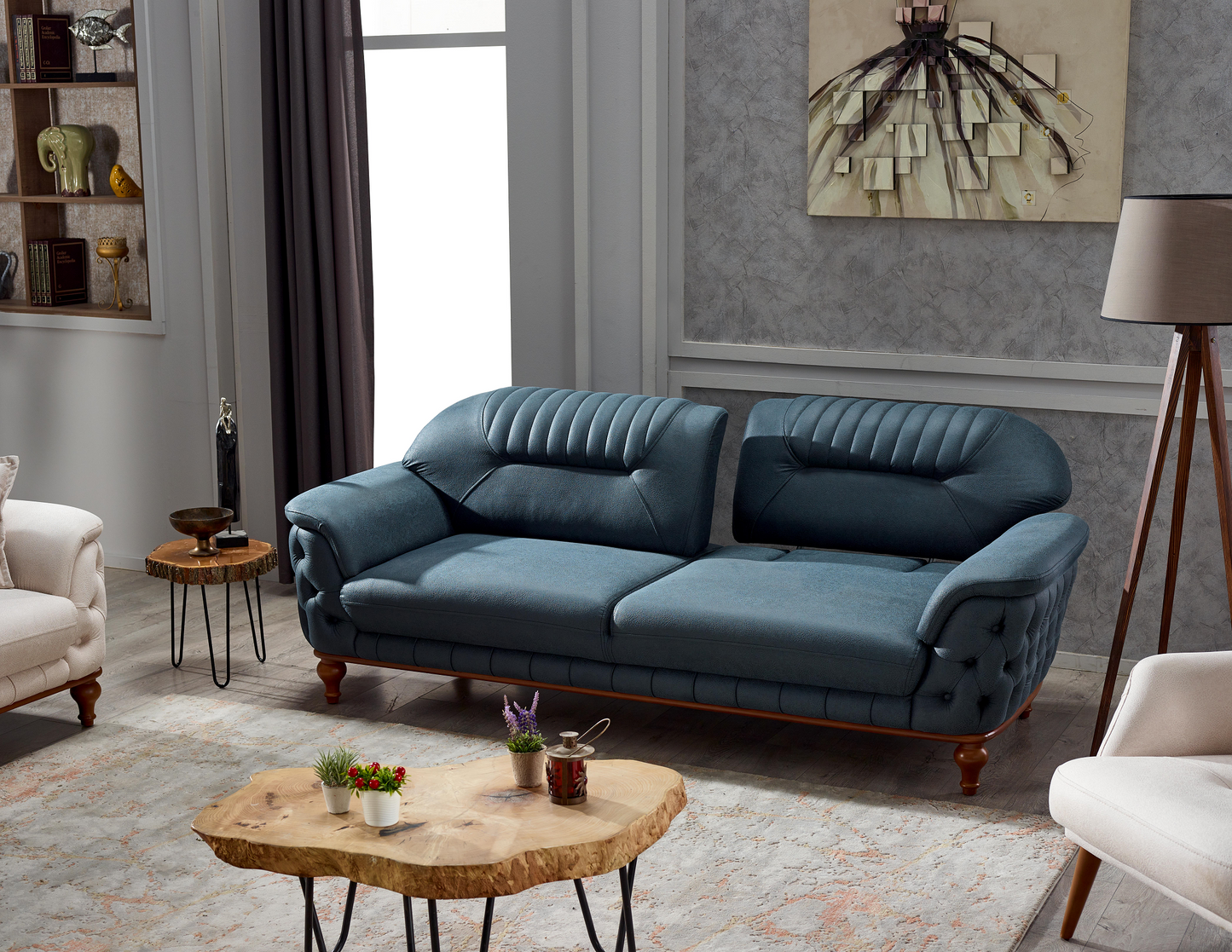 Prada-Garnitur 321; 3-Sitzer, 2-Sitzer & Sessel