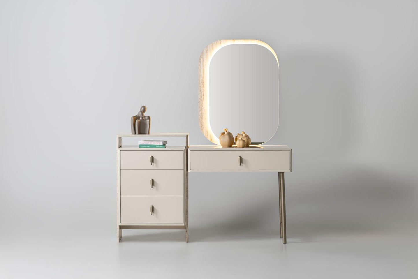 Bern Schlafzimmer-Set; Bett; Schrank; Nachttische; moderne Details