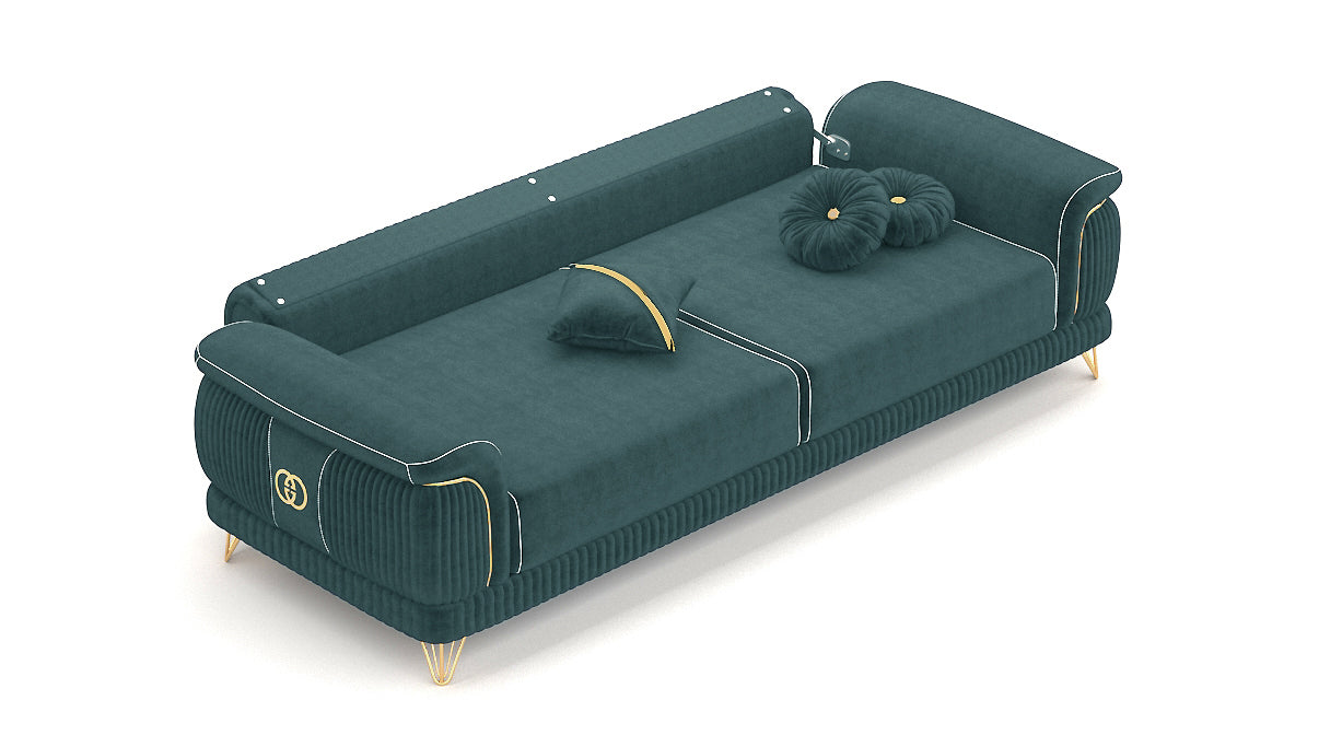 Channel-Sofa-Garnitur 321- 1x3-Sitzer & 1x 2-Sitzer & 1xSessel