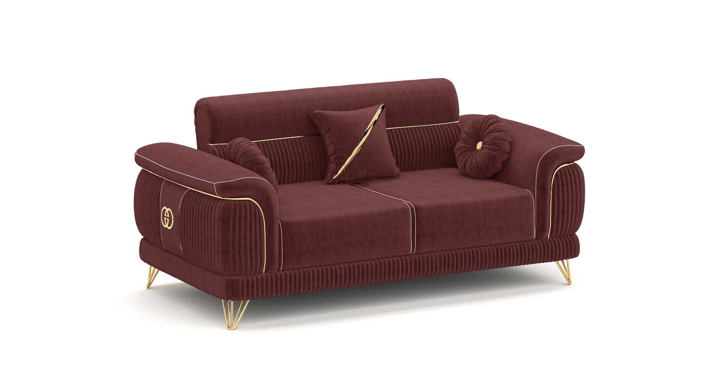 Channel-Sofa-Garnitur 321- 1x3-Sitzer & 1x 2-Sitzer & 1xSessel