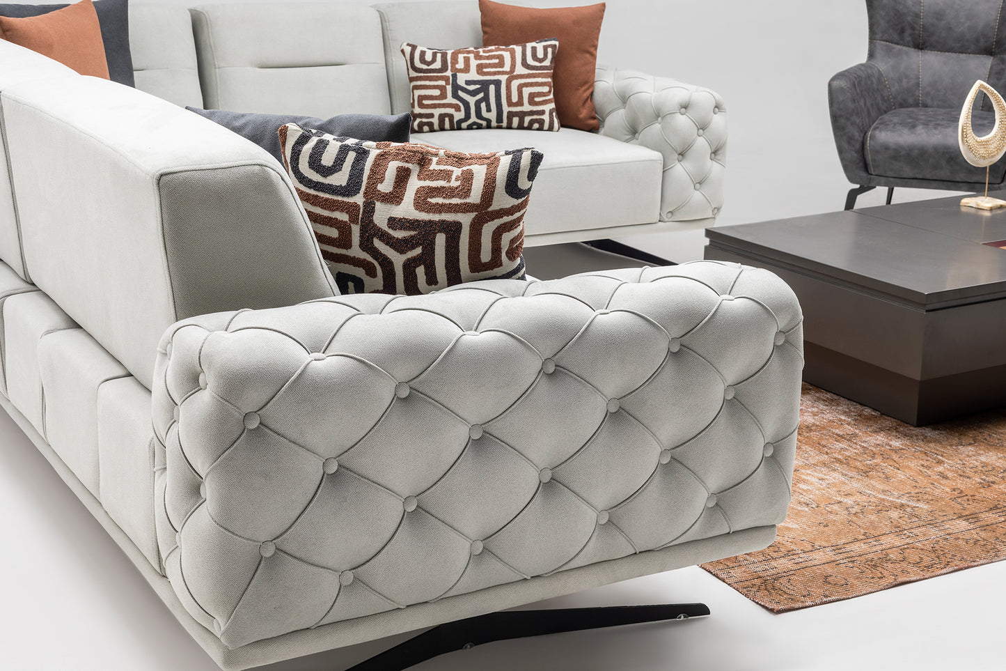 Letto-Ecksofa; modern, elegant und hochwertig
