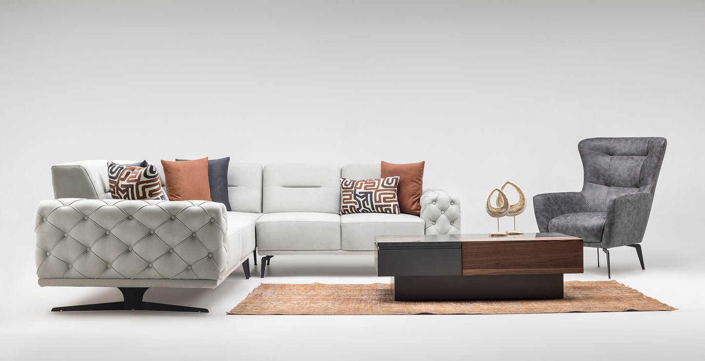 Letto-Ecksofa; modern, elegant und hochwertig