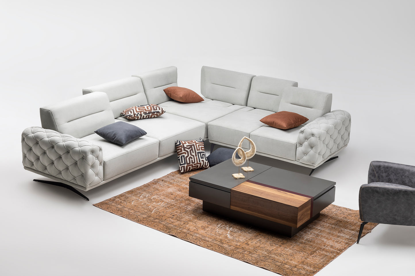 Letto-Ecksofa; modern, elegant und hochwertig
